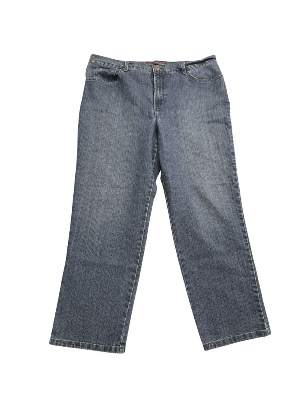 Gloria Vanderbilt Amanda Jeans Womens Size 18 Short Straight Leg Denim Blue